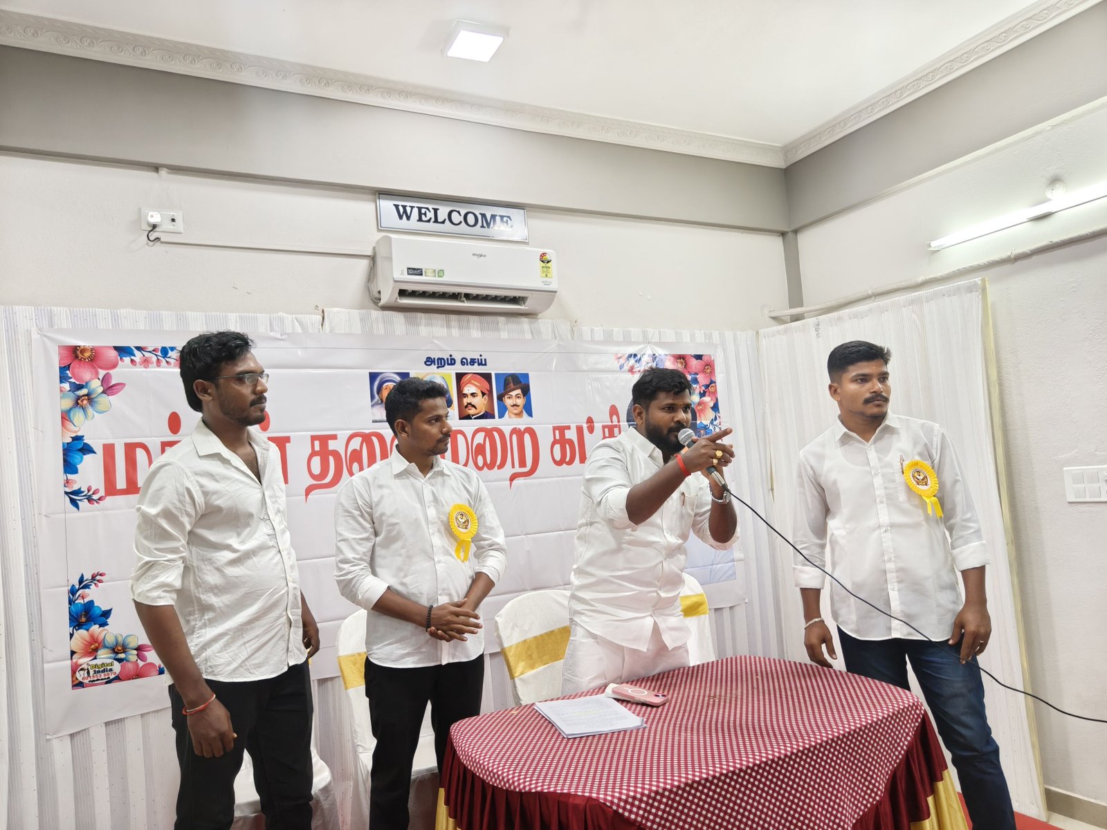 Public address at an MTK programme